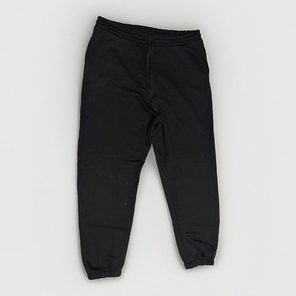 Victoria's Secret Black Jogger Sweatpants Womens L Rhinestone NWOT